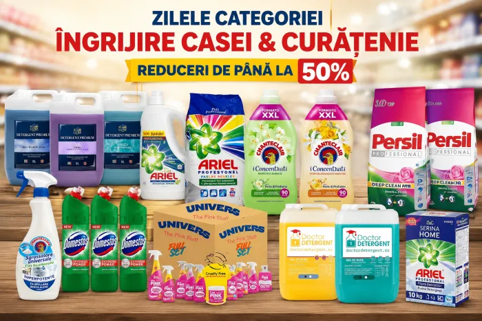 Reduceri la produsele pentru casă și curățene