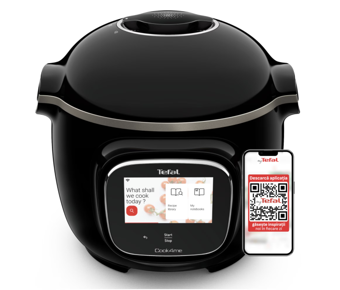 Multicooker inteligent cu gatire sub presiune Tefal Cook4me Touch CY912831