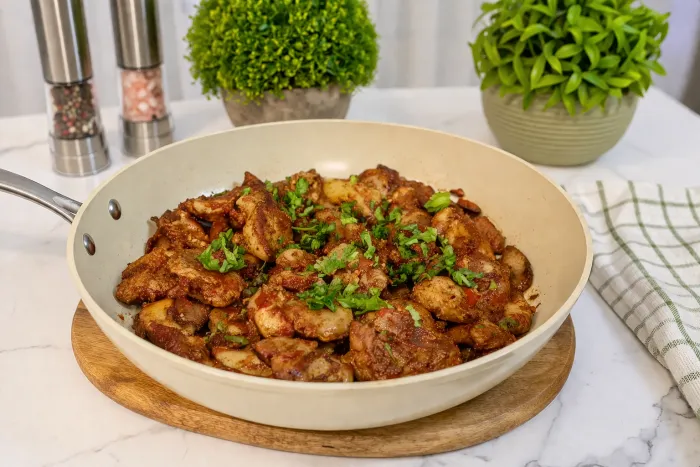 Ficăței de pui cu ciuperci la tigaie 🍗🍄