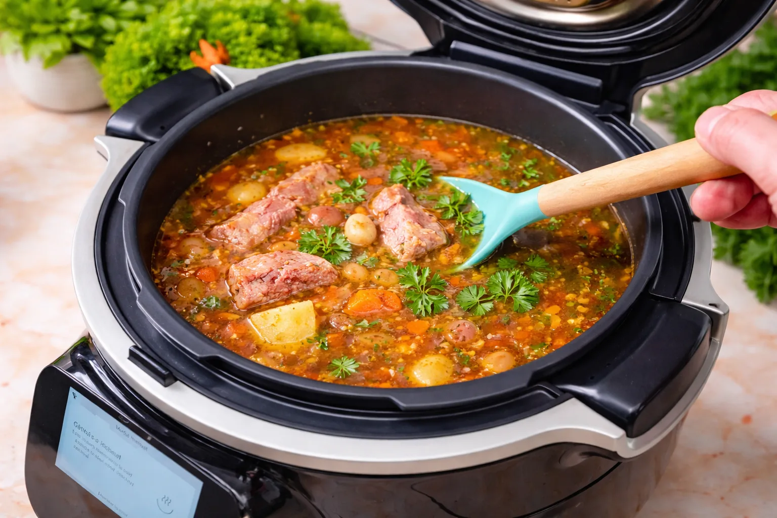 Fasole cu ciolan la multicooker
