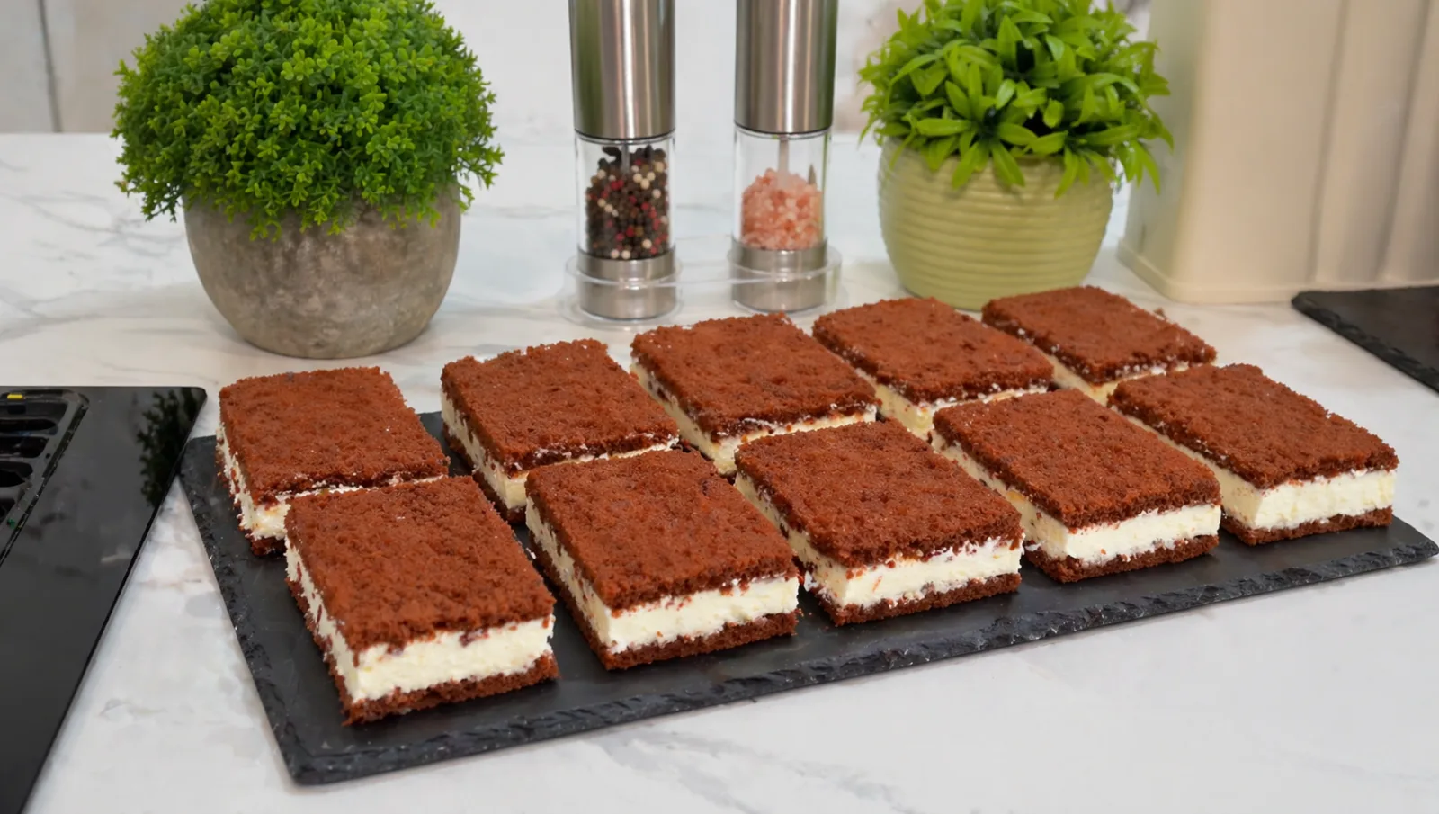 Prajitura Kinder Milk Slice de casa