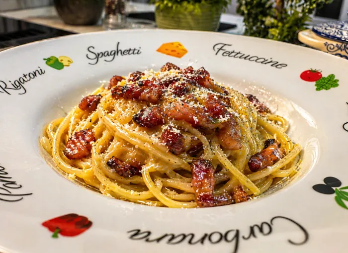 🍝 Paste Carbonara autentice (cu guanciale și pecorino)