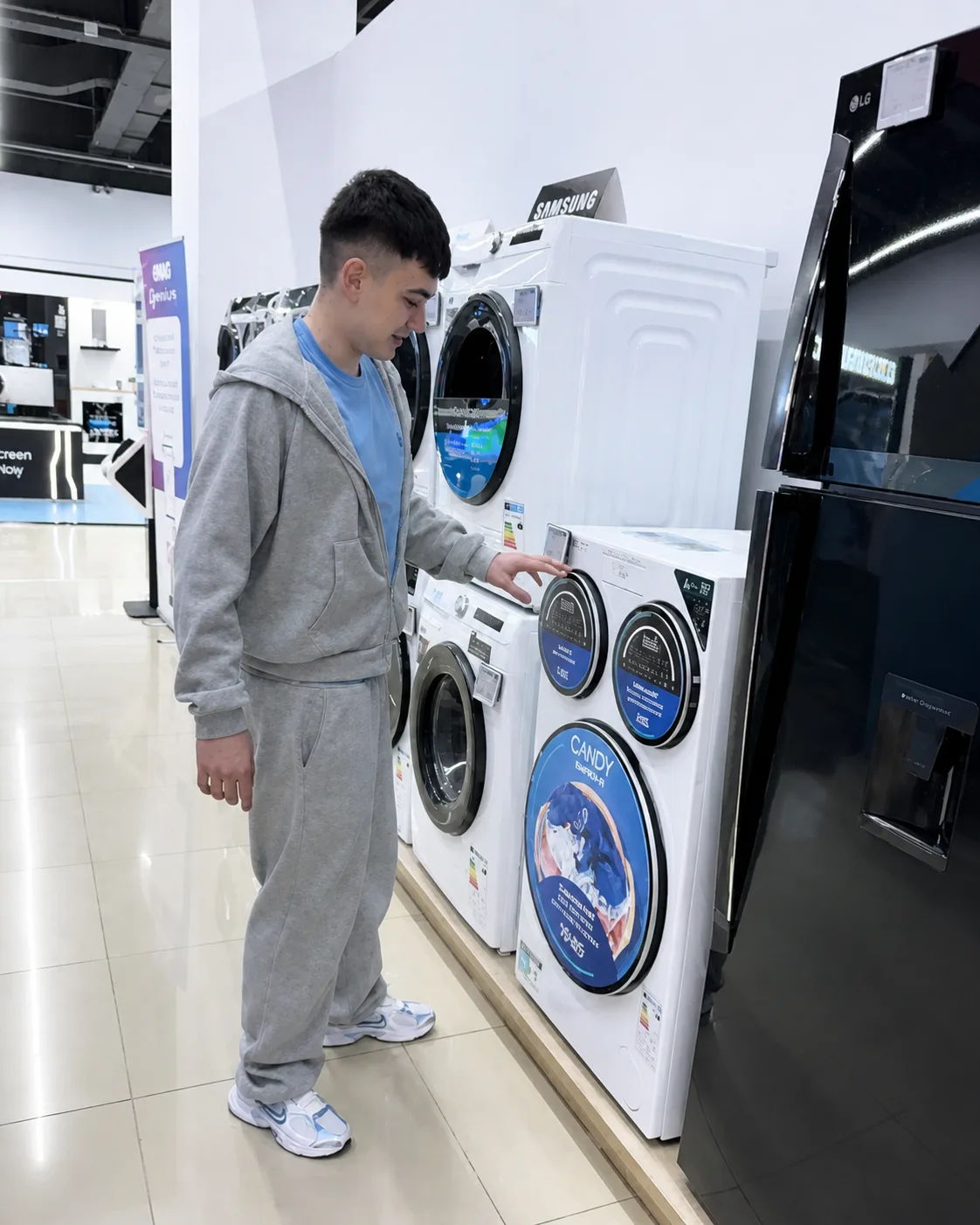 Masina de spalat Candy MultyWash in showroom eMag Baneasa