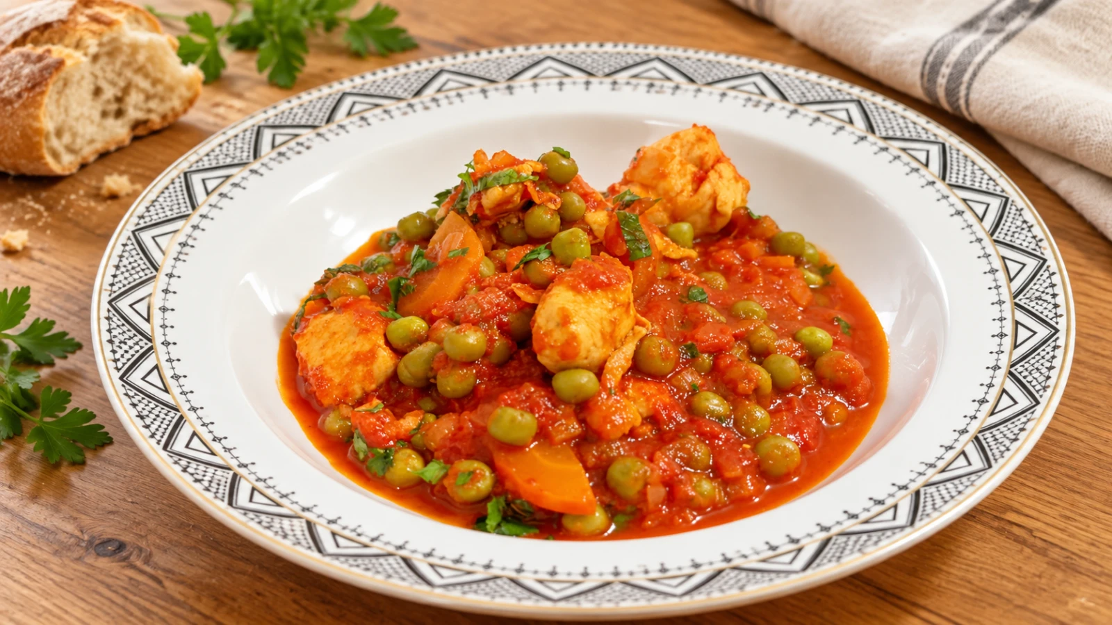🍲 Mâncare de mazăre cu piept de pui